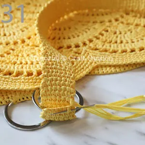 sew straps to beach tote