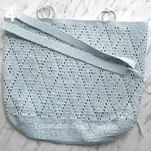 oversized diamond stitch raffia tote crochet pattern