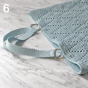 crochet diamond stitch tote