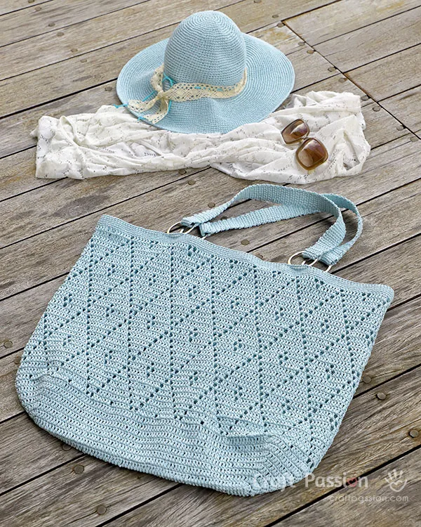 oversized tote hat crochet pattern