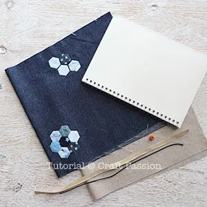 fabric book cover tutorial