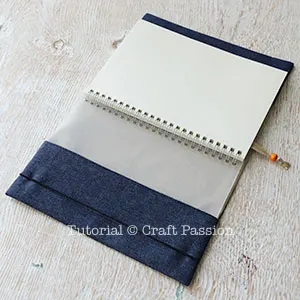 fabric book cover tutorial