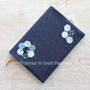 fabric book cover tutorial