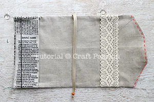 fabric book cover tutorial