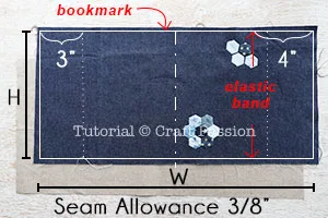 fabric book cover tutorial