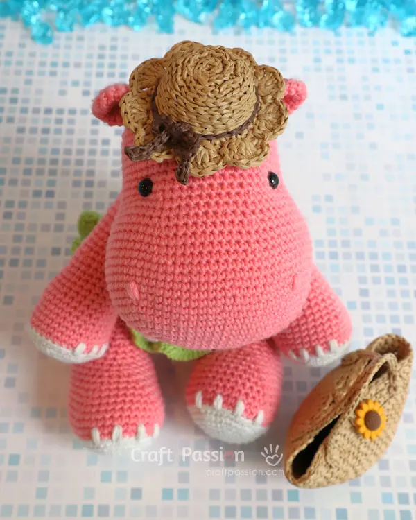 hippo amigurumi crochet pattern