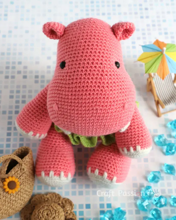 hippo amigurumi crochet pattern