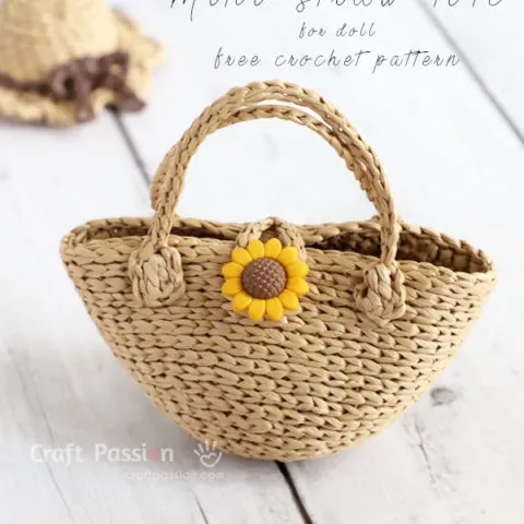 Mini Straw Tote Crochet Pattern