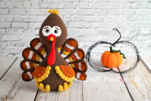 pumpkin turkey amigurumi
