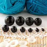 Safety Eye (Black), 5 pairs - 6mm, 8mm, 10mm, 12mm, 14mm, 16mm, 18mm, 20mm, 22mm, 24mm