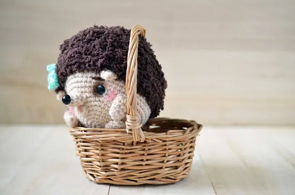 crochet hedgehog
