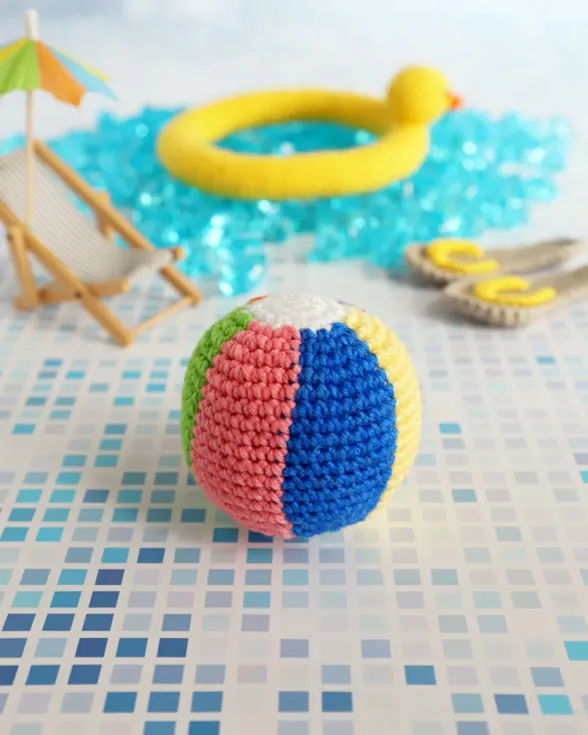 beach ball amigurumi pattern