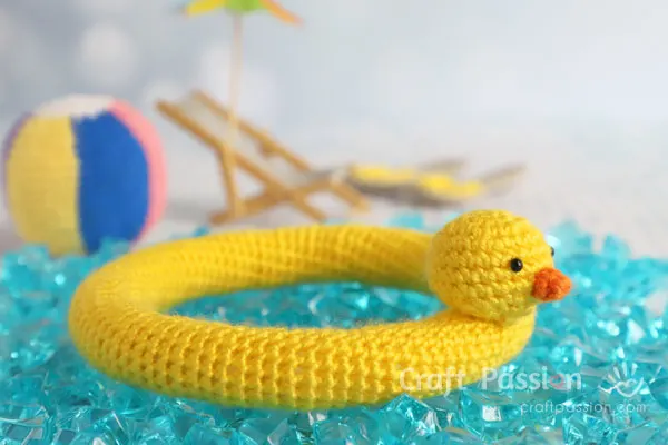duck swimming buoy amigurumi pattern