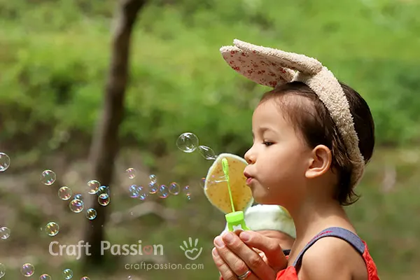 sew easter bunny hair accessories