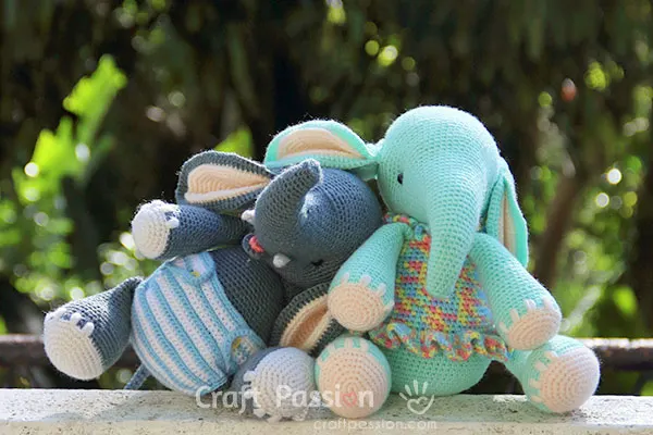 elephant amigurumi crochet pattern