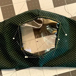 lip reading face mask sewing pattern