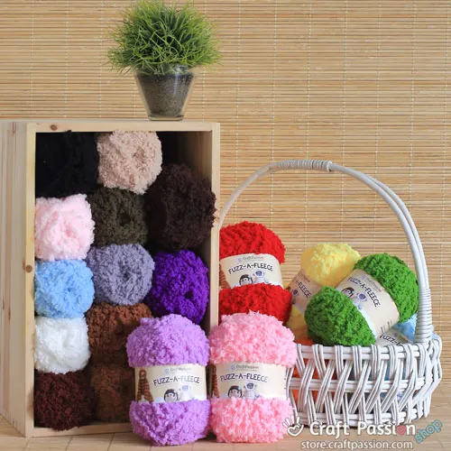 Fuzz-A-Fleece Yarn, 50g/ball, 23 colors