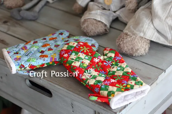 quilted oven mitts