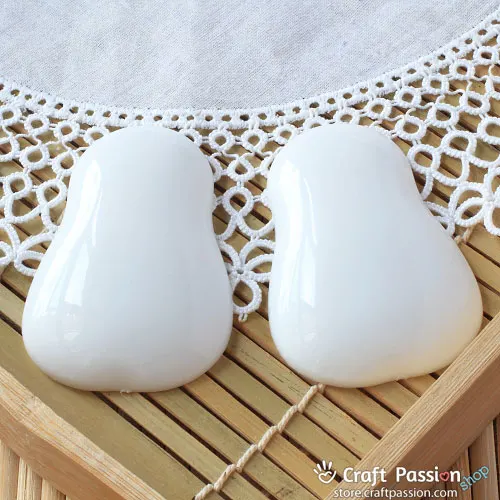 Macaron Coin Purse Case, Pear - 1 pair