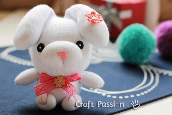 droopy eared sock bunny