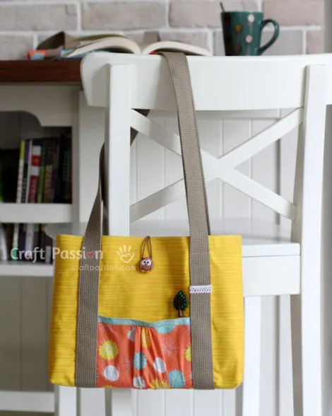 sew bag with slip pocket