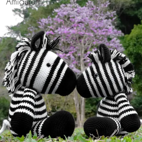 zebra amigurumi free crochet pattern