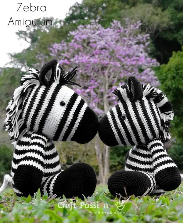 zebra amigurumi free crochet pattern