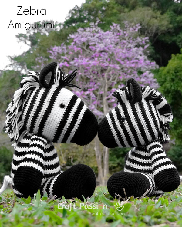 zebra amigurumi free crochet pattern