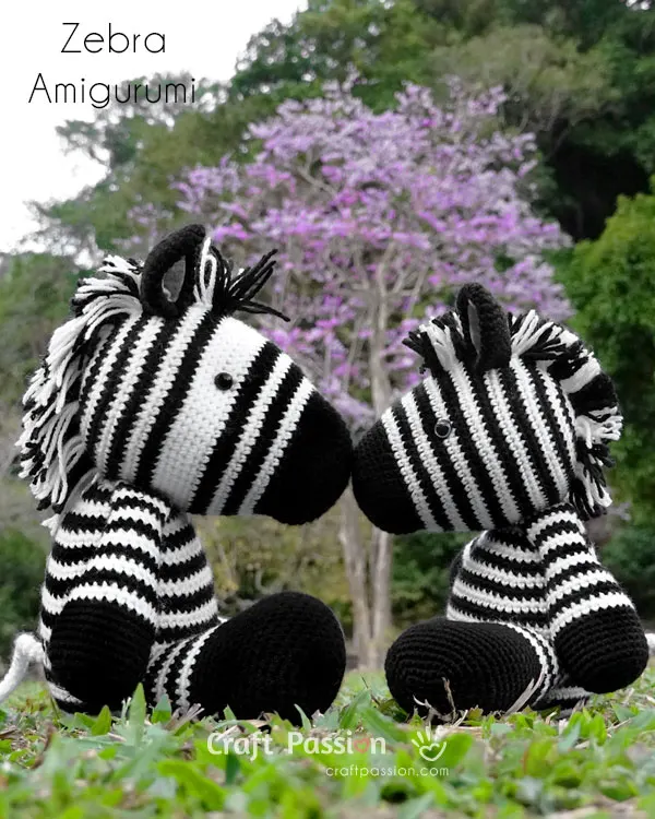 crochet zebra amigurumi