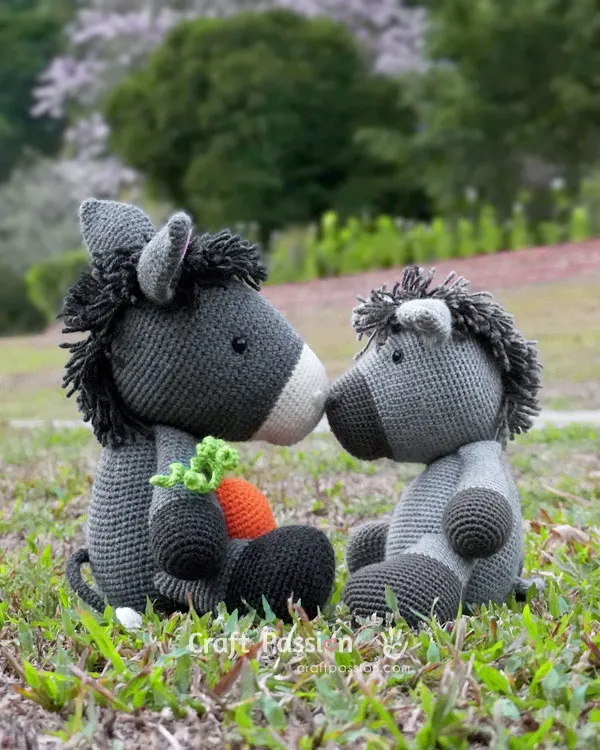 adorable donkey amigurumi