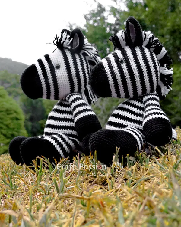 zebra amigurumi free crochet pattern