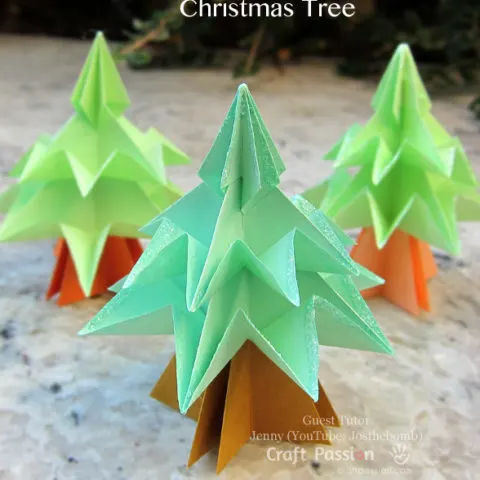paper origami christmas tree