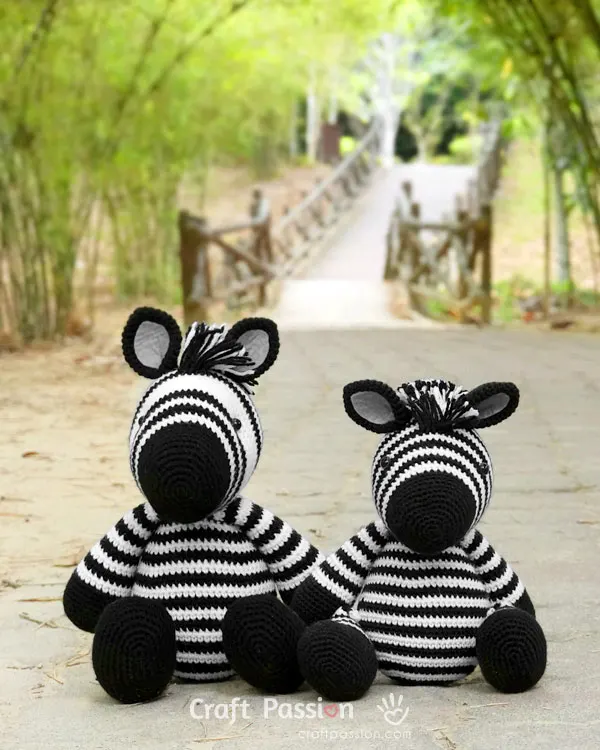 crochet zebra amigurumi