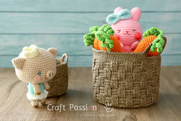 crochet easter basket
