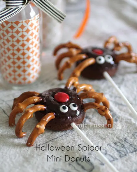 spider halloween donuts treats