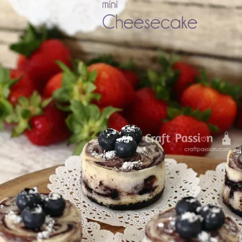 BLUEBERRY MINI CHEESECAKE RECIPE