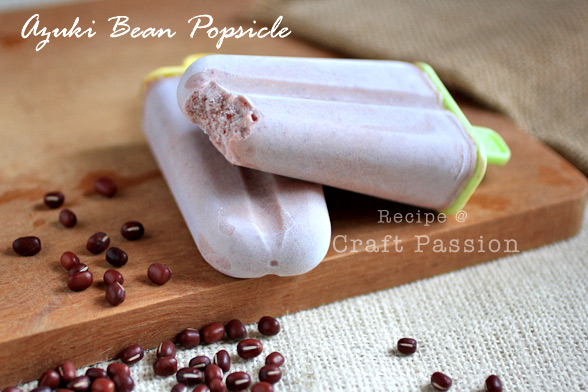 An authentic Red Azuki Bean Popsicle Recipe, the creamy coconut milk with wholesome red azuki bean fragrance is the best summer dessert.