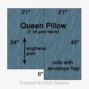 cut out queen pillow