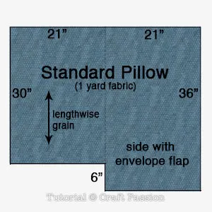 cut out standard pillow