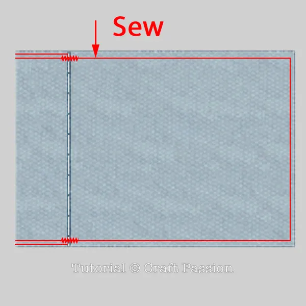 sew envelope pillowcase