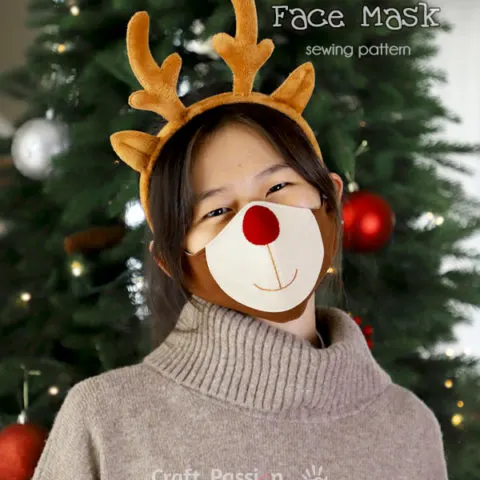 reindeer face mask