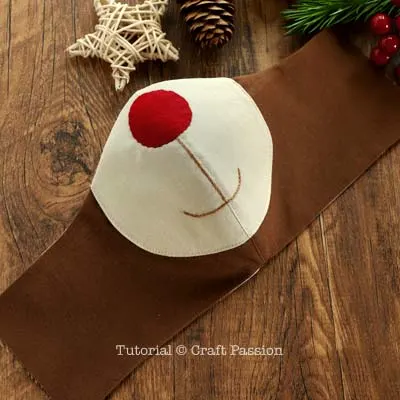 sew reindeer covid face mask