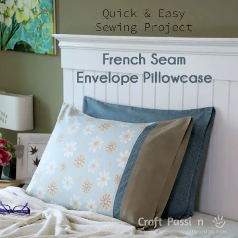 Envelope Pillowcase With French Seam