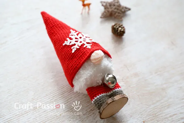 crochet gnome ornaments