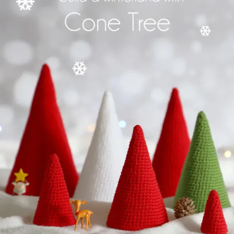 crochet cone tree