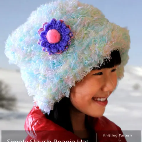 SIMPLE SLOUCH BEANIE HAT PATTERN