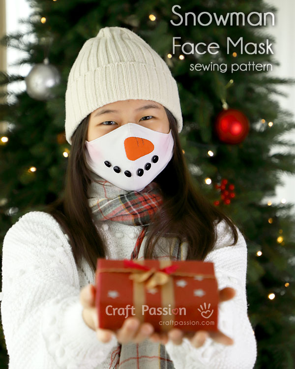 snowman face mask sewing pattern