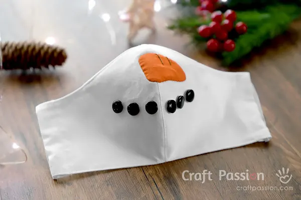 christmas covid facemask pattern