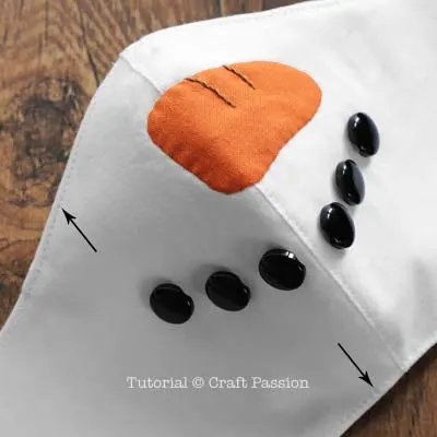 snowman covid face mask