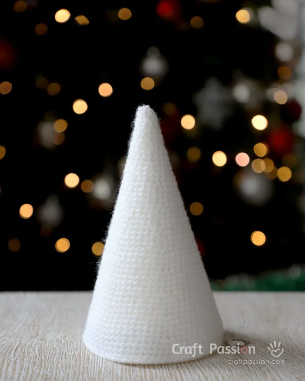 crochet cone tree